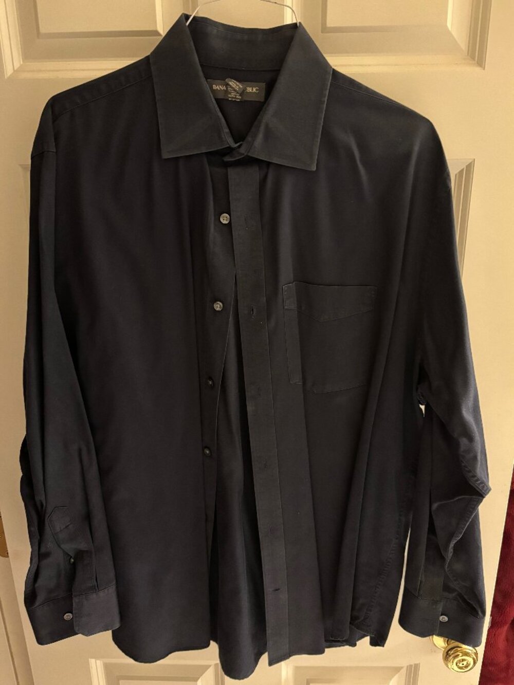 Banana Republic 100% Cotton Black Shirt 2XL
